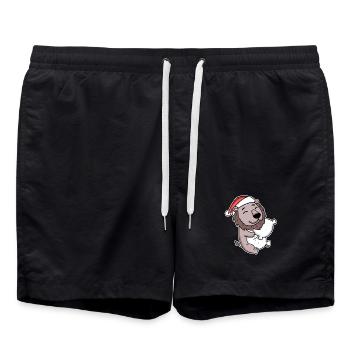 Lion Noël Sommeil Sommeil Sommeil - Short de bain - noir - Devant - AI Model Male 185 light (185cm)