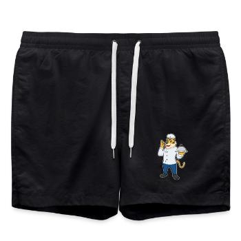 Tiger Cook Serving Bell Cooking - Swim Trunks - black - Front - AI Model Male 185 light (185cm)