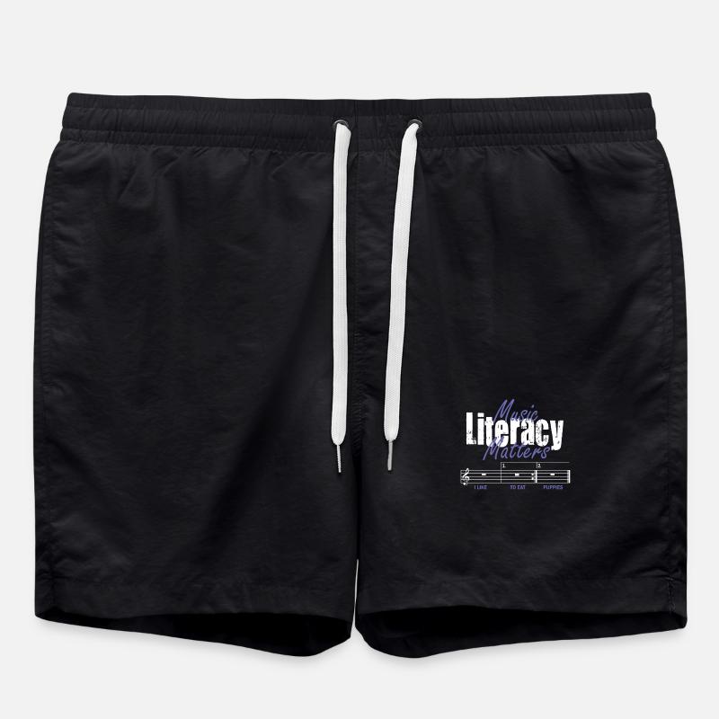 Music Literacy Matters - Swim Trunks - black
