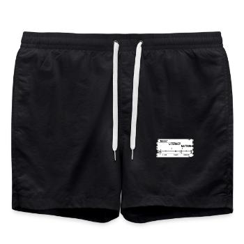 Music Literacy Matters - Swim Trunks - black - Front - AI Model Male 185 light (185cm)