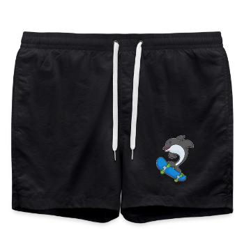 Delfin Skater Skateboard - Short de bain - noir - Devant - AI Model Male 185 light (185cm)