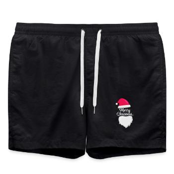 Noël, noël, noël, noël, noël, noël, noël, noël - Short de bain - noir - Devant - AI Model Male 185 light (185cm)