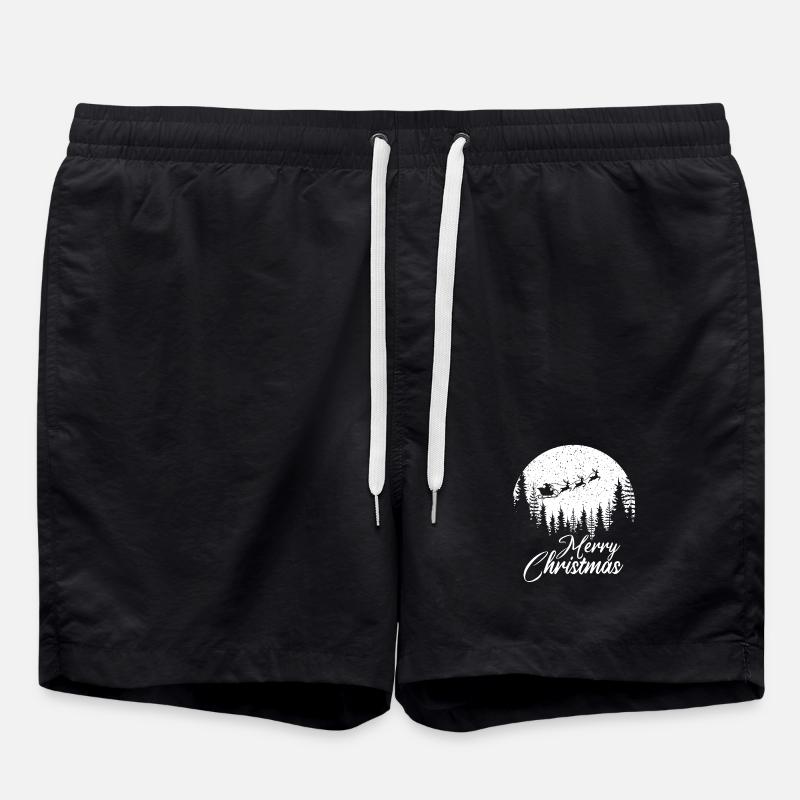 Chemise de Noël - Joyeux Noël - Short de bain - noir