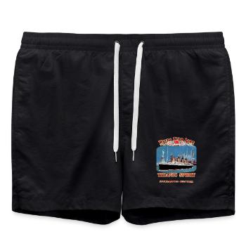 TITANIC SPIRIT Kreation Louis RUNEMBERG © Adagp - Badeshorts - Schwarz - Vorne - AI Model Male 185 light (185cm)