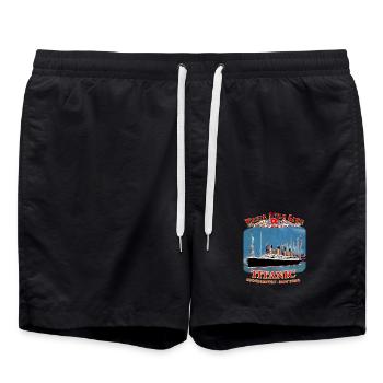 TITANIC creation Louis RUNEMBERG © Adagp - Swim Trunks - black - Front - AI Model Male 185 light (185cm)