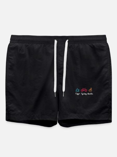 Coffee Cycling Noodles - Swim Trunks - black