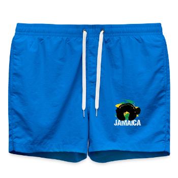 Collage des couleurs du drapeau de la Jamaica Afro Diva - Short de bain - cobalt blue - Devant