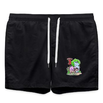 3. Geburtstag Niedliche Tiere 3 Jahre alt - Badeshorts - Schwarz - Vorne - AI Model Male 185 light (185cm)