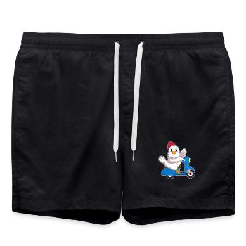 Scooter de poulet - Short de bain - noir - Devant - AI Model Male 185 light (185cm)