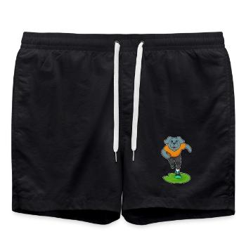 Sports de football américain pour chiens - Short de bain - noir - Devant - AI Model Male 185 light (185cm)