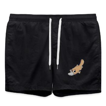 Platypus - Swim Trunks - black - Front - AI Model Male 185 light (185cm)
