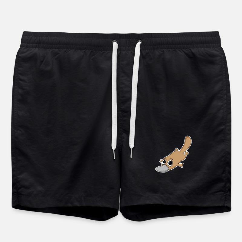 Schnabeltier - Badeshorts - Schwarz