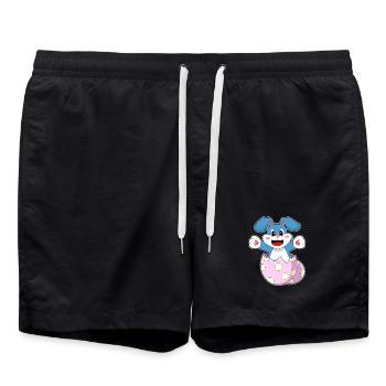 Oeuf de lapin - Short de bain - noir - Devant - AI Model Male 185 light (185cm)