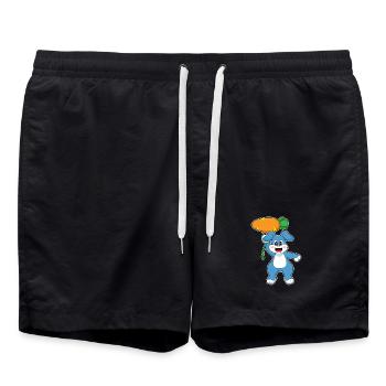 Bunny Balloon - Swim Trunks - black - Front - AI Model Male 185 light (185cm)