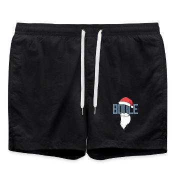 Boule Santa Tenue de pétanque pour Bouler pour boules - Short de bain - noir - Devant - AI Model Male 185 light (185cm)
