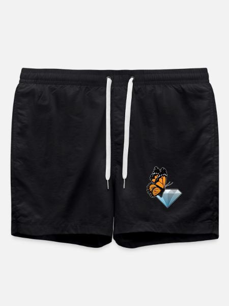Diamant papillon - Short de bain - noir