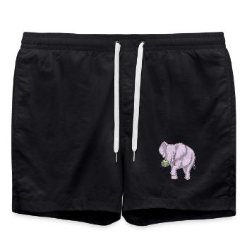 Éléphant Noix de - Short de bain - noir - Devant - AI Model Male 185 light (185cm)