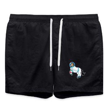 Espace des astronautes de chevaux - Short de bain - noir - Devant - AI Model Male 185 light (185cm)