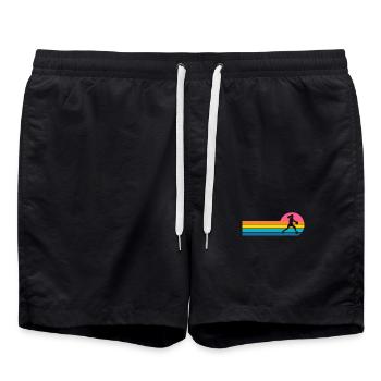 Basketball Women's Basketball Women's Basketball - Swim Trunks - black - Front - AI Model Male 185 light (185cm)