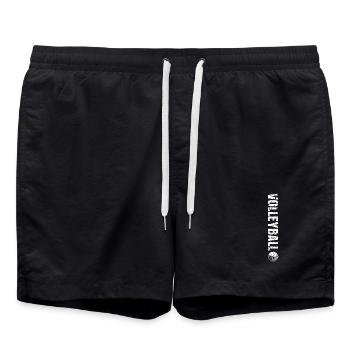 Volleyball - Badeshorts - Schwarz - Vorne - AI Model Male 185 light (185cm)