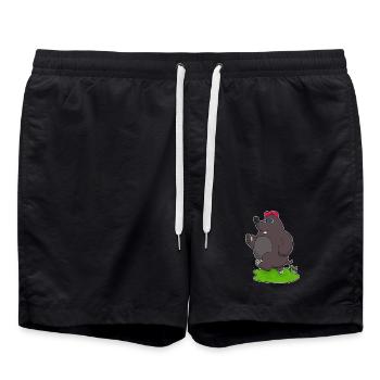Jogging Taupe Sports de jogging - Short de bain - noir - Devant - AI Model Male 185 light (185cm)