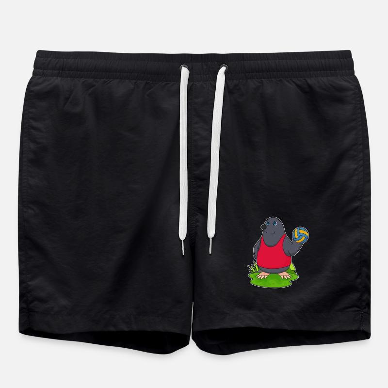 Mole Volleyball Player Volleyball - Swim Trunks - black