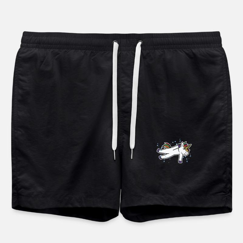 Swimmer Unicorn - Swim Trunks - black