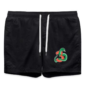 3 ans - 3ème anniversaire avec motif animal - Short de bain - noir - Devant - AI Model Male 185 light (185cm)