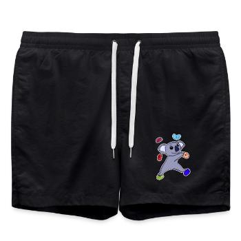 Climbing Koala - Badeshorts - Schwarz - Vorne - AI Model Male 185 light (185cm)