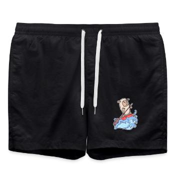 Stand Up Paddling Sheep - Swim Trunks - black - Front - AI Model Male 185 light (185cm)