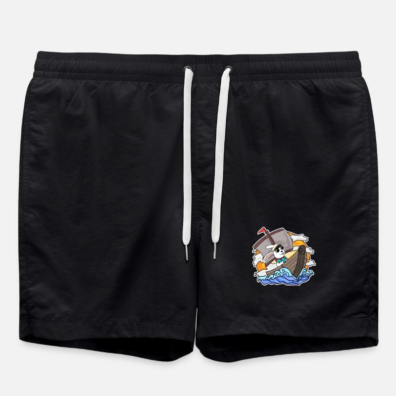 Bateau Capitaine Lapin - Short de bain - noir