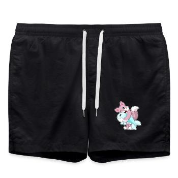 Poisson-chat - Short de bain - noir - Devant - AI Model Male 185 light (185cm)