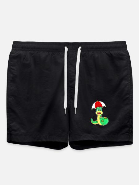 Parapluie serpent - Short de bain - noir