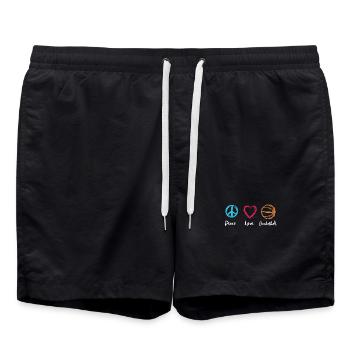 Motivation des joueurs de basketball - Short de bain - noir - Devant - AI Model Male 185 light (185cm)