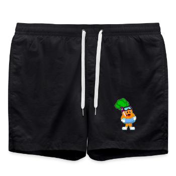 Karotte Schwimmen Schwimmring Sommer - Badeshorts - Schwarz - Vorne - AI Model Male 185 light (185cm)