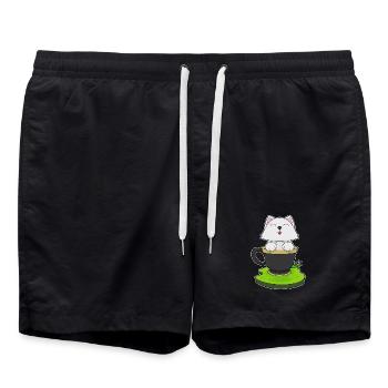 Coupe Cat - Short de bain - noir - Devant - AI Model Male 185 light (185cm)
