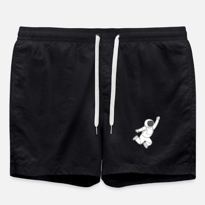 Espace Motif d’astronaute - Short de bain - noir