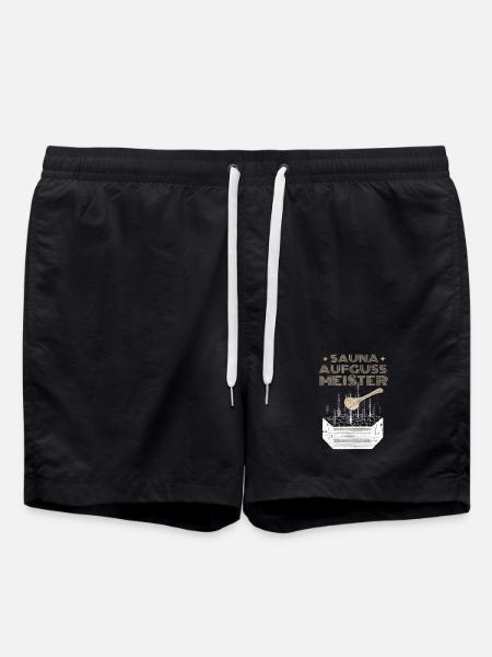 Sauna Aufguss Meister - Badeshorts - Schwarz