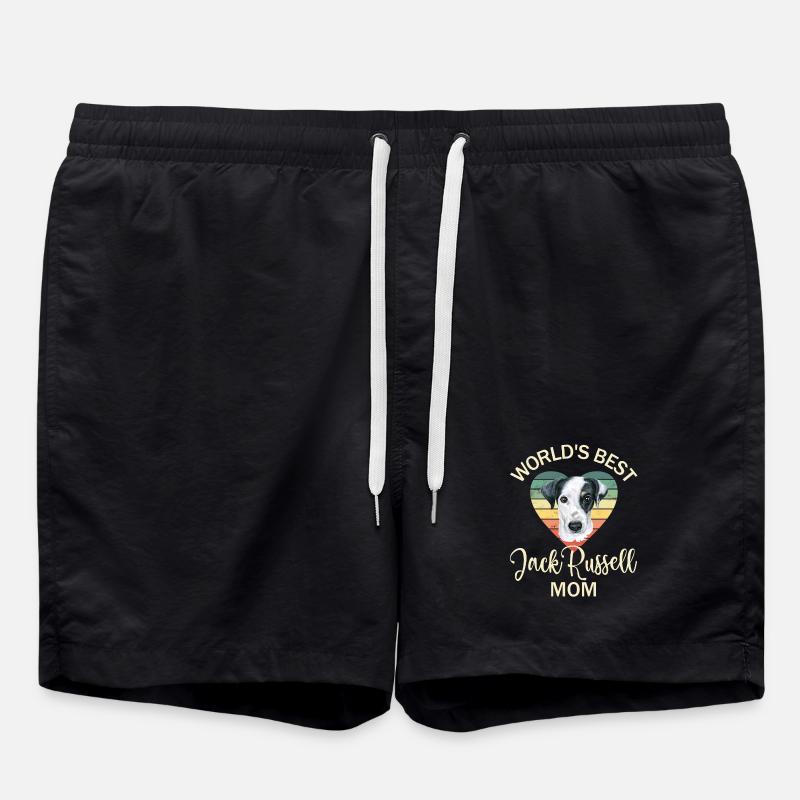 Dog Jack Russell Terrier - Swim Trunks - black