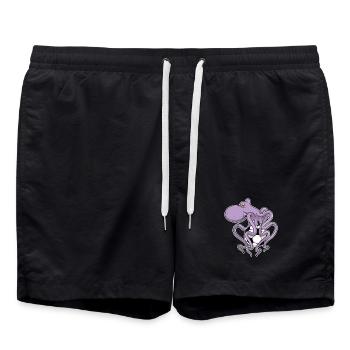 Octopus Football Player Football - Swim Trunks - black - Front - AI Model Male 185 light (185cm)