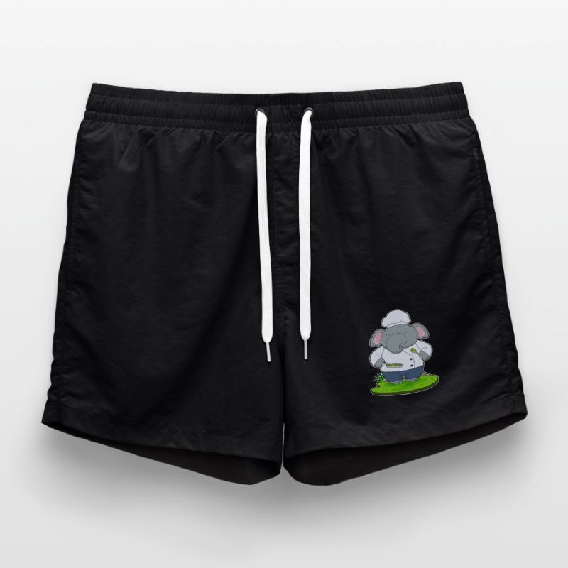 Cuisson à la poêle de cuisson d’éléphants Short de bain