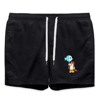 Tiger Balloon - Swim Trunks - black - Front - AI Model Male 185 light (185cm)