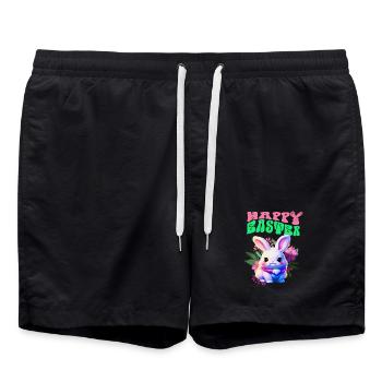 Easter Bunny - sweet rabbit Happy Easter - Swim Trunks - black - Front - AI Model Male 185 light (185cm)