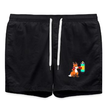 Fox Boxer Sac de frappe Boxe - Short de bain - noir - Devant - AI Model Male 185 light (185cm)