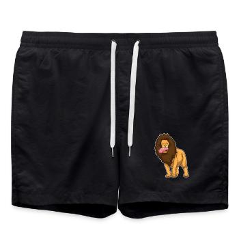 Viande de lion - Short de bain - noir - Devant - AI Model Male 185 light (185cm)
