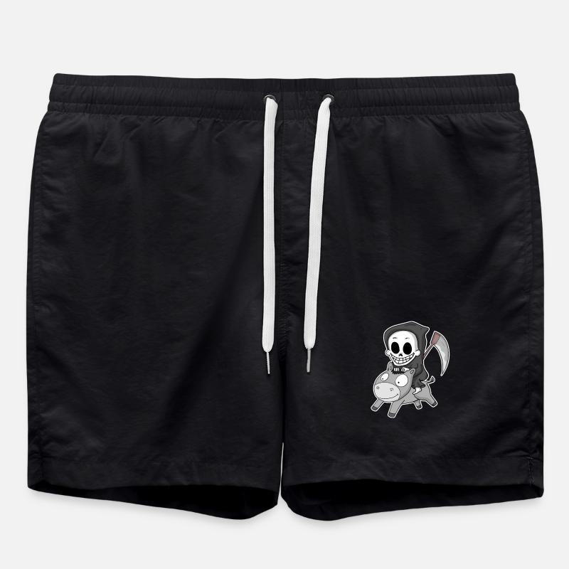 Grim Reaper Donkey - Short de bain - noir