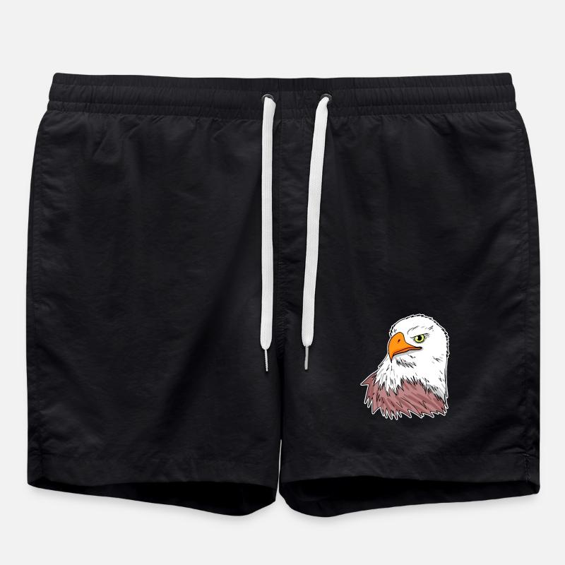 Eagle Bird - Swim Trunks - black