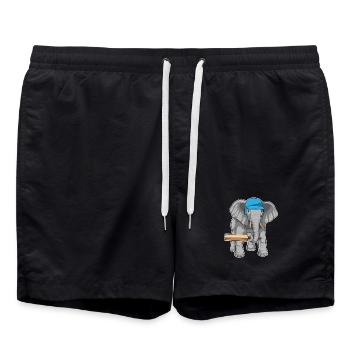 Elephant Cricket Cricket Bats - Swim Trunks - black - Front - AI Model Male 185 light (185cm)