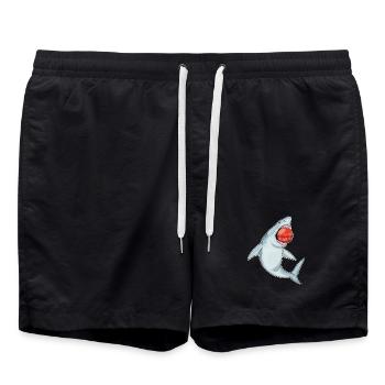 Shark Cricket Cricket Ball - Swim Trunks - black - Front - AI Model Male 185 light (185cm)