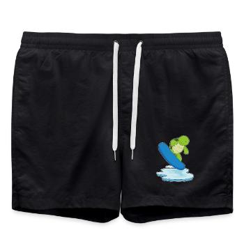 Turtle Snowboarder Snowboard - Short de bain - noir - Devant - AI Model Male 185 light (185cm)